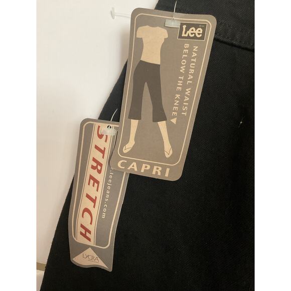 Lee Women’s Black Stretch Capri Pants Size 12 Medium NWT - Picture 4 of 5
